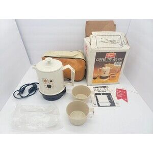 Vintage 1988  Regal Coffee Travel Kit with Original Box and Accessories K7540